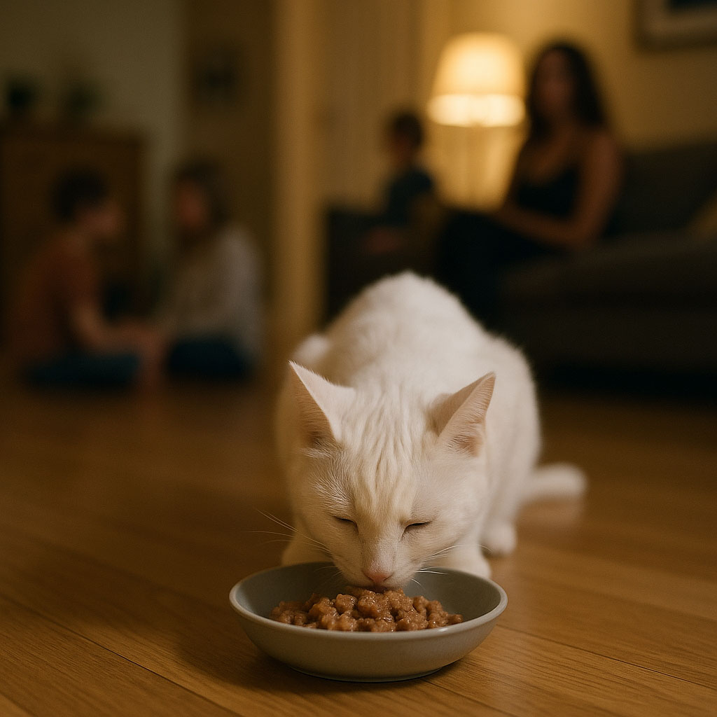 20250709_1913_Cat-Enjoying-Dinner_simple_compose_01jzqxkys7erbsx2s1nhx9mevs